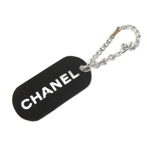 CHANEL Bolso Dije Logo Placa Llavero 04V Plata 68709 - Imagen 1 de 12