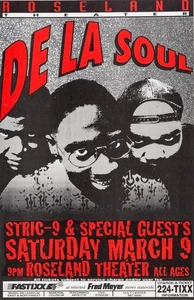 De La Soul 1996 Roseland Theater Framed Concert Poster - Picture 1 of 2