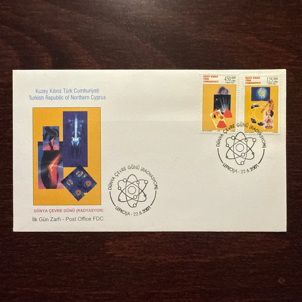 CHIPRE TURCO FDC CUBIERTA 2001 AÑO RADIOLOGÍA SALUD MEDICINA SELLOS Foto 1 de 1