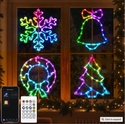 3 Baúles Pre Iluminados 7FT 242 LED Inteligente Iluminado Palmera APP HÁGALO USTED MISMO Color LED Cambio Foto 1 de 4