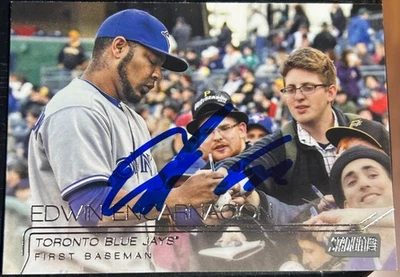 2015 Stadium Club EDWIN ENCARNACION #167 🔥 Blue Jays 🔥 GORGEOUS Autograph 1/1 - Image 1 of 2
