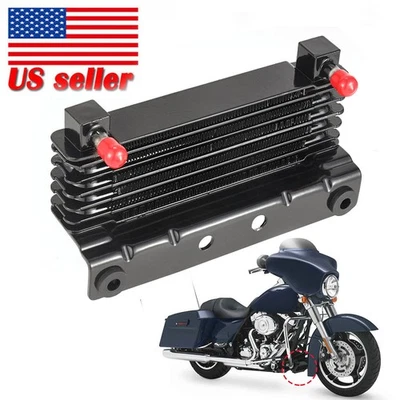 Radiador de refrigeración enfriador de aceite para Harley Touring Road King Street Glide 2009-2016 Foto 1 de 4