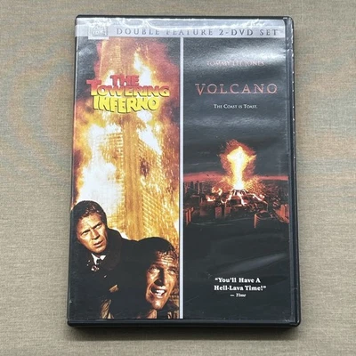 The Towering Inferno & Volcano (DVD 1974 1997) Disaster Survival Tommy Lee Jones - Image 1 of 4
