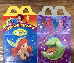McDonald's Disney's 1997 La Sirenetta Happy Meal Box Ariel Ursula mai usato - Foto 1 di 10