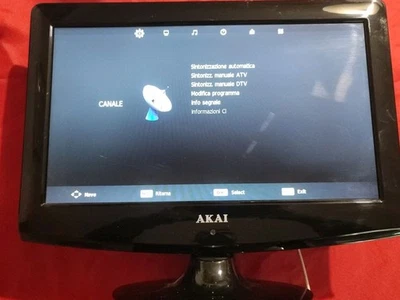 TV LED Akai AKTV165LED-B 16″ HD Ready , TV Led 16 Pollici, Per Casa E Camper... - Immagine 1 di 4