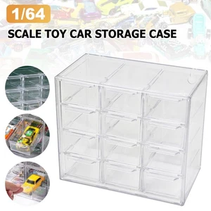 12 Griglie per Hot Wheels Auto Diecast per Matchbox 1/64 Espositore Armadio Portaoggetti - Foto 1 di 16