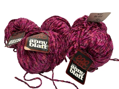 Lote de 5 bolas de hilo Anny Blatt 50 g 90 m hechas en Francia algodón viscosa abigarrado Foto 1 de 4