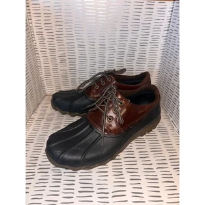 Sperry Top-Sider wasserdicht Leder Ente Schuhe Herren 7,5 M braun schwarz niedrig - Bild 1 von 9