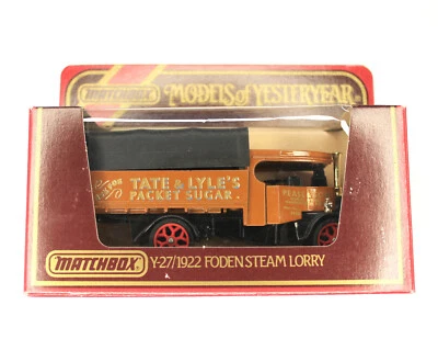 MATCHBOX MODELS OF YESTERYEAR, 1922 Foden Steam Lorry Y-27 Tate & Lyle's Sugar. - Image 1 of 4