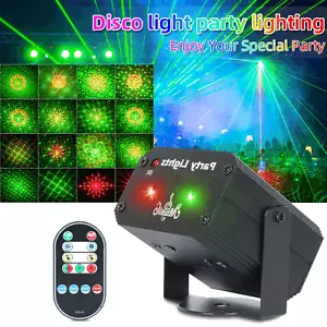 LED Laser Disco Lights Projector RG Stage Light LED Strobe DJ Bar Party Lighting - Picture 1 of 15