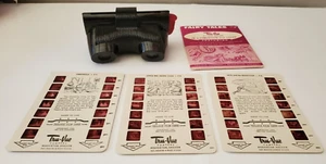 Tru Vue 3D Viewer 3 Fairy Tale Cards Red Riding Hood Cinderella Jack Beanstalk - Picture 1 of 12