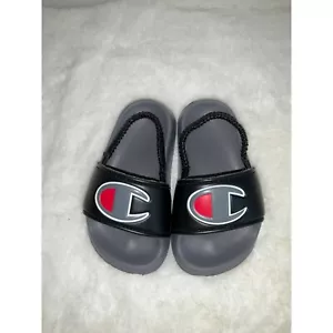 Champion Toddler Kid’s Super Slide Grey/Black/Red Size 6T NEW - Picture 1 of 4