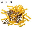 40Pcs Stainless Steel Expansion Screws for Strong For Drywall Installation
