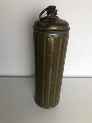 Ancienne Bouillotte Gourde En Laiton Vintage. - Photo 1/4