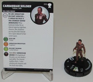 CARDASSIAN SOLDIER 003 Star Trek TNG To Boldly Go HeroClix equipo visitante - Imagen 1 de 2