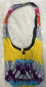 TIE DYE Bolso de Hombro Boho Festival Hippie Bolso Grateful Dead Nuevo Hecho a Mano - Imagen 1 de 3