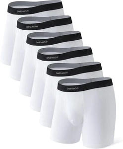 Mens Underwear Comfortsoft Moisture-Wicking,Breathable Cotton Boxer Briefs for M - Picture 1 of 5