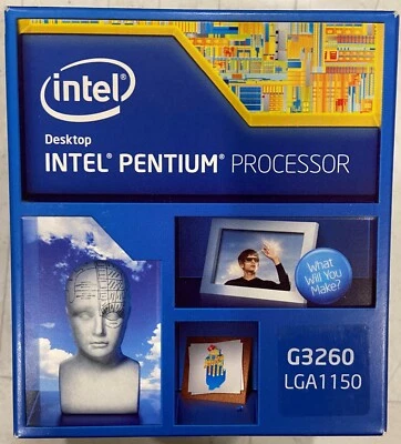 Intel BX80646G3260 SR1K8 Pentium Processor G3260 3M Cache, 3.30 GHz NEW - Image 1 of 2