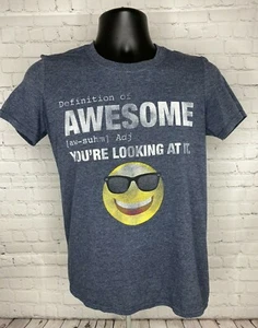 Savvy Herren Definition of Awesome T-Shirt Blau Größe Small - Bild 1 von 5