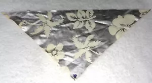 Metallic Silver Tropical Dog Bandana - Picture 1 of 2