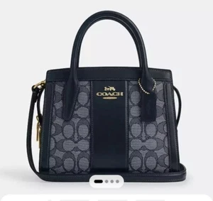 COACH Andrea Carryall Bag In Signature Jacquard - Picture 1 of 3