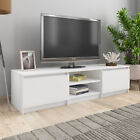 Tv Cabinet Chipboard 140Cm White Tv Units Lowboard Sideboard Stand C8f7