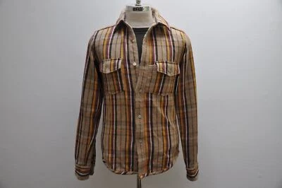 Camisa de franela reversible 100 % algodón pesado Nigel Cabourn 46 S Foto 1 de 4