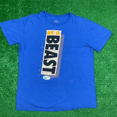 Мальчика Nike футболка молодежи XL BE A BEAST синий скейтборд баскетбол - Изображение 1 из 4