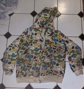 Original Bape Kaws Baby Milo Vintage Hoodie Aka Full Zip Parka 2XL - Picture 1 of 11