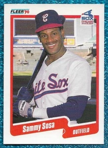 1990 FLEER #548 SAMMY SOSA ROOKIE RC NM OR BETTER CUBS 609 CAREER HOME RUNS D - Picture 1 of 1