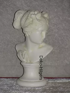 Büste Elisa Kopf Figur Frau Stuckgips Skulptur Dekoration Säule Statue Crem 2005 - Picture 1 of 2