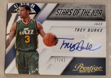 2015-16 PRESTIGE STARS OF THE NBA TREY BURKE AUTO #3  17/49 ♨️