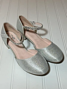 Mix No. 6 Girls Silver Selina Pump Dressy Shoes Size 5 - Picture 1 of 10