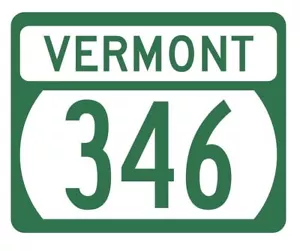 Vermont State Highway 346 Sticker Decal R5352 Highway Route Sign - Picture 1 of 1