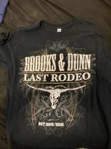 Camiseta de concierto Brooks & Dunn Last Rodeo 2010 grande para hombre - Imagen 1 de 3