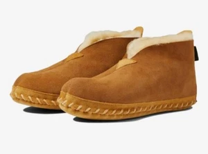 $109 LL BEAN Men's WICKED GOOD LODGE CHUKKAS Shearling Slipper Moccasin 12 Boots - Picture 1 of 11