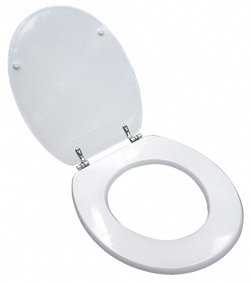 SEDILE COPRI WC VASO UNIVERSALE IN LEGNO BIANCO TAVOLETTA WATER ASSE 44X37CM - Immagine 1 di 1