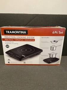 Tramontina 6 Piece Induction Cooking System w/ 2 & 4qt Covered Pan, 8" Saute Pan - Picture 1 of 2