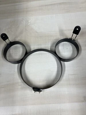 LXLOVESM 3 paquetes 1/6” 2/4”. Juego de anillos para huevos con mango de silicona, acero inoxidable Foto 1 de 4