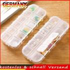 12 Grids Jewelry Earring Beads Screw Storage Box Case Pills Divider Container