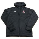 Adidas NCAA N.C. State Wolfpack Full-Zip Hoodie Black/Red/White CY7078 