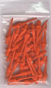 33 BURNT ORANGE Keypoint Soft Tip Points: 1.12in length:  For Soft Tip Darts - Picture 1 of 4