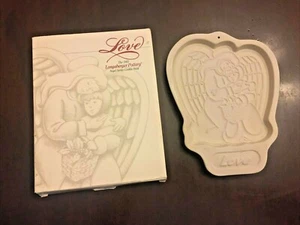 LONGABERGER 1995 Angel Series LOVE COOKIE MOLD in box Pottery Vintage - Picture 1 of 6