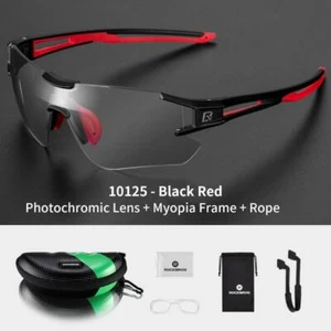 Photochromatic Outdoor Cycling Sunglasses Bike Running Fishing Sports Glasses - Picture 1 of 15
