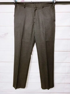 Pantalones a medida para hombre Banana Republic talla 35/32 (real 36/32) bolsillos marrones - Imagen 1 de 8