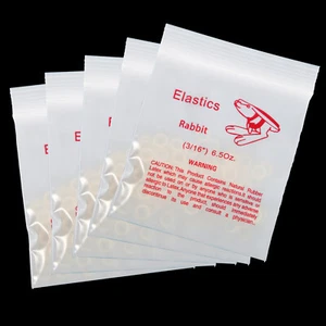 500 Stck. Dental Kieferorthopädische Gummibänder Rabbit Force 6,5 Unzen, 3/16 Zoll mit 5 Packungen - Bild 1 von 8