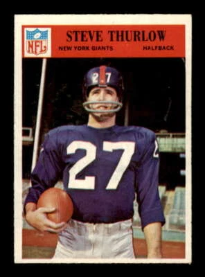 1966 Philadelphia #129 Steve Thurlow EX/EX+ NY Giants 563228 - Image 1 of 2