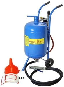 Mobiler Sandstrahler 32l Kessel Schlauch Pistole Maske Strahlgerät SK10BJ W2217 - Bild 1 von 2