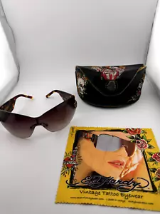 Ed Hardy Damen Sonnenbrille EHS023 Schildpatt 115 - Bild 1 von 11