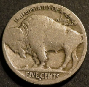 Moneta da 5 centesimi 5c 1916 S Bufalo nichel semichiave data restaurata C732 - Foto 1 di 2